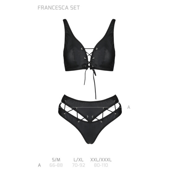 Passion Francesca 2pcs set black