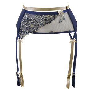Axami garter belt blue-beige