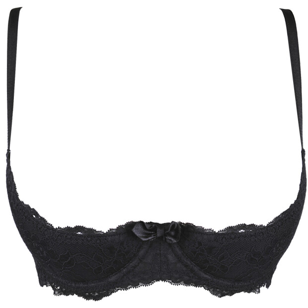 Axami bra black with open cups
