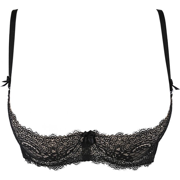 Axami bra black with open cups