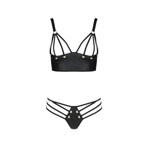 Passion Malwia Size Plus bikini 2pcs set black