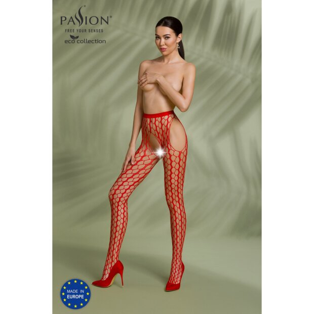 Passion ECO Strumpfhose ouvert red