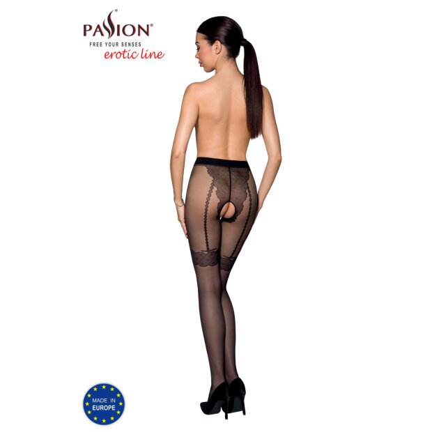 Passion TI Open Strumpfhose open ouvert tights black
