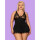 Obsessive Luvae babydoll & thong black Size Plus