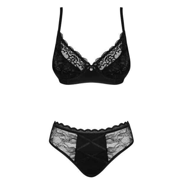 Obsessive Elisetta 2pcs set black