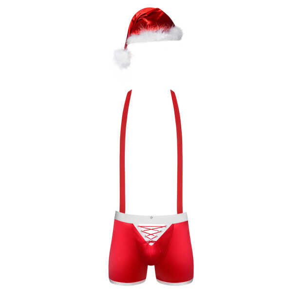 Obsessive Mr Claus costume red