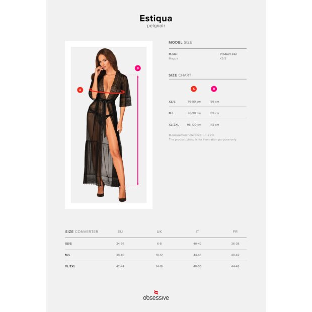 Obsessive Estiqua peignoir black