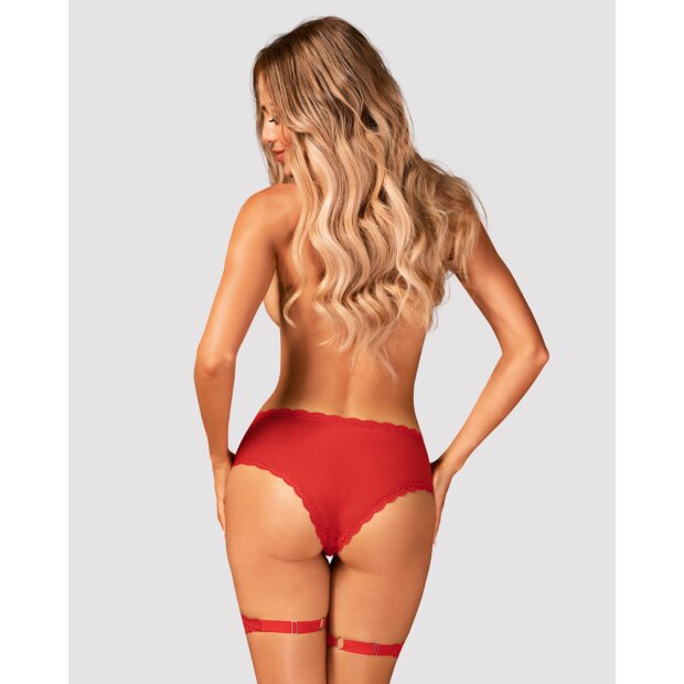 Obsessive Belovya garter panties red