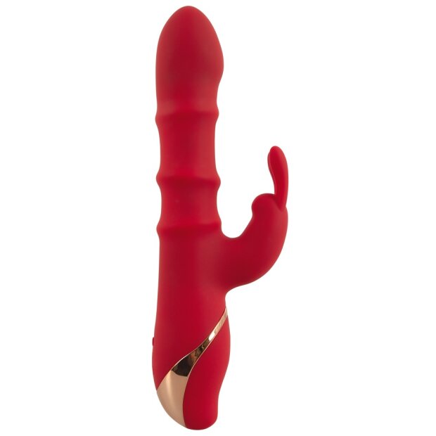 Rabbit Vibrator with 3 moving Rings