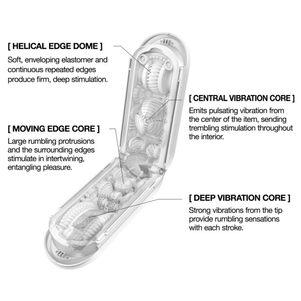 TENGA Flip Zero Gravity White Vibro-Masturbator