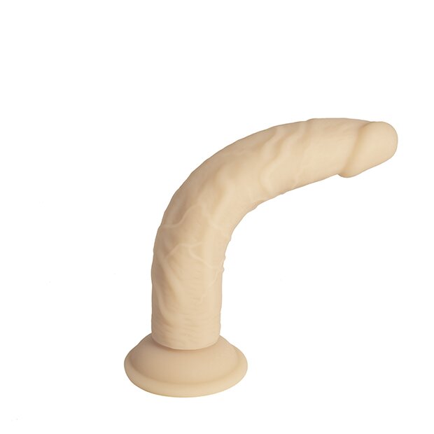 Naked Addiction Silicone Bendable Dual Density Dildo Beige 22,8 cm