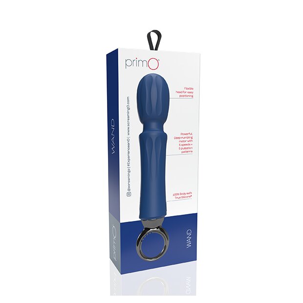 The Screaming O Primo Wand Blueberry Wand Massager Blau 15,9 cm