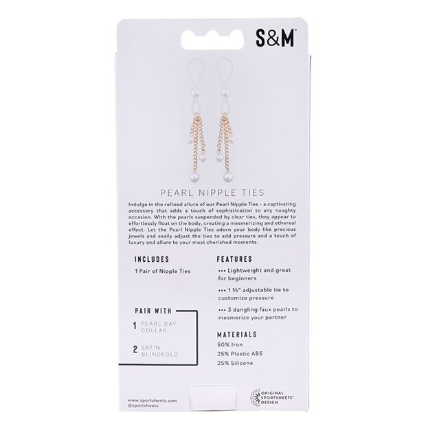 Sportsheets - Sex & Mischief Pearl Nipple Ties