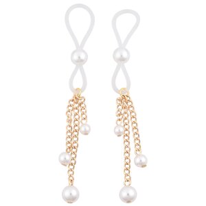 Sportsheets Sex Mischief Pearl Nipple Ties Klemmen Gold