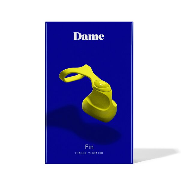 Dame - Fin Finger Vibrator Citrus