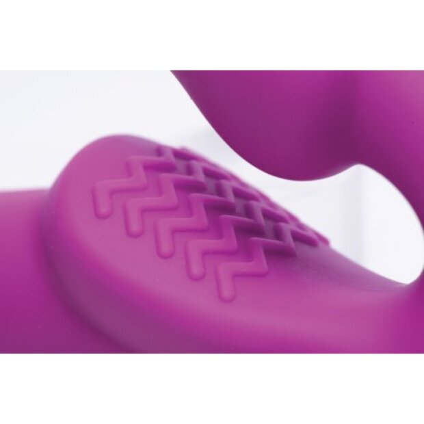 XR Brands Evoke Vibrating Strap On Lila 24,1 cm ⌀ 3,8 cm