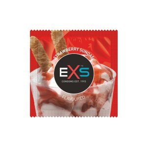 EXS Strawberry - Condoms - 100 Pieces