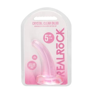 RealRock Crystal Clear Dildo Spezialdildo Rosa 11,5 cm