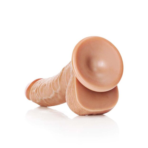 Curved Realistic Dildo with Balls and Suction Cup - 8" / 20,5 cm