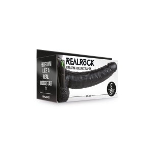 Vibrating Hollow Strap-On with Balls - 27,2 cm