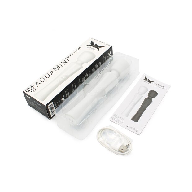 Pixey Aquamini White Edition Wand Massager Weiß 20 cm ⌀ 4,3 cm