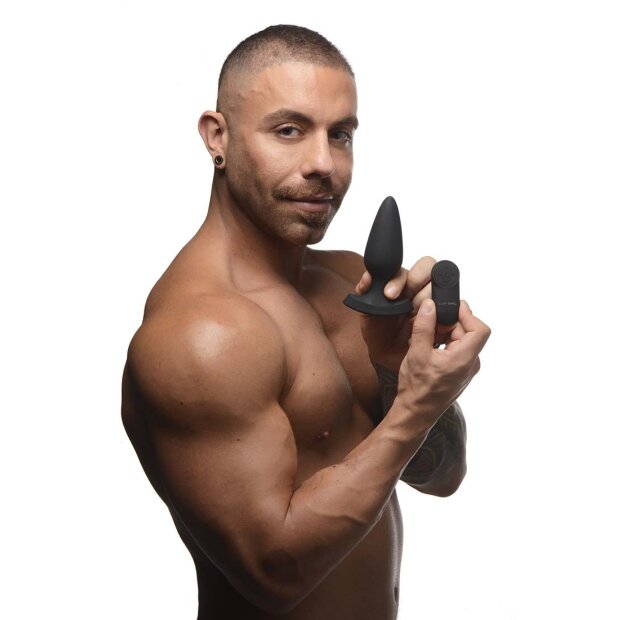 Booty Sparks Laser Hart - Butt Plug with Remote Control - Large