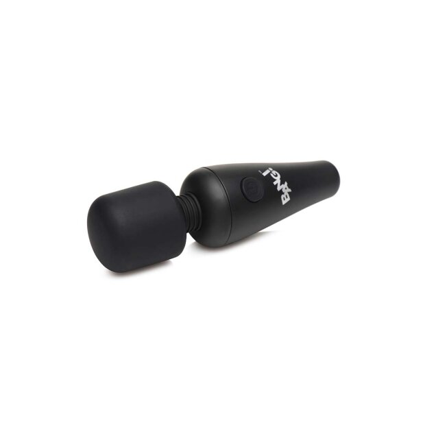 XR Brands BANG! Mini Wand Vibrator Schwarz 11 cm