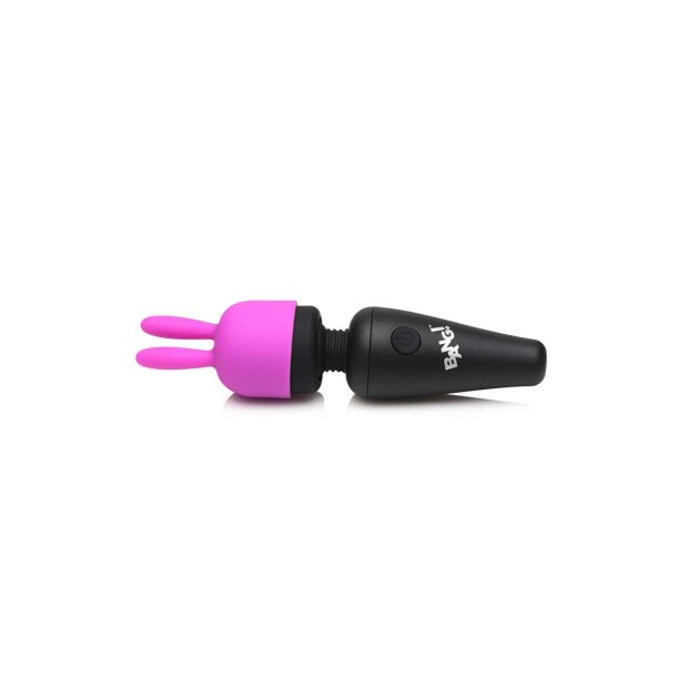 XR Brands BANG! Mini Wand Vibrator Schwarz 11 cm