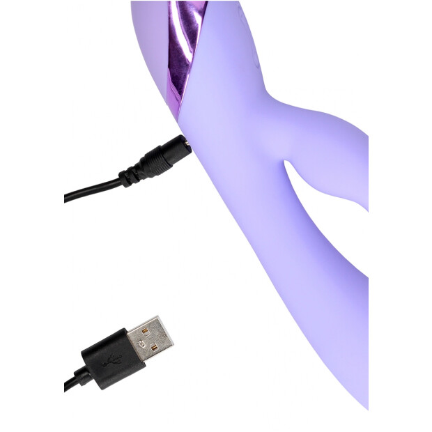 Loveline Rabbit Vibrator mit Klitorisstimulation Lila 20 cm