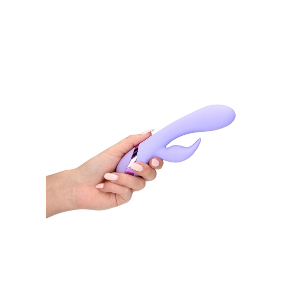 Loveline Rabbit Vibrator mit Klitorisstimulation Lila 20 cm