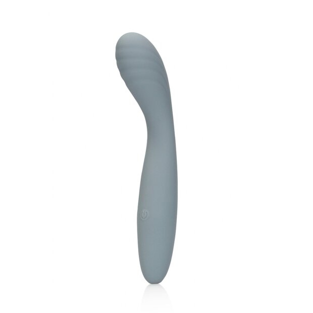 Loveline Vibrateur point G en silicone ultra doux gris