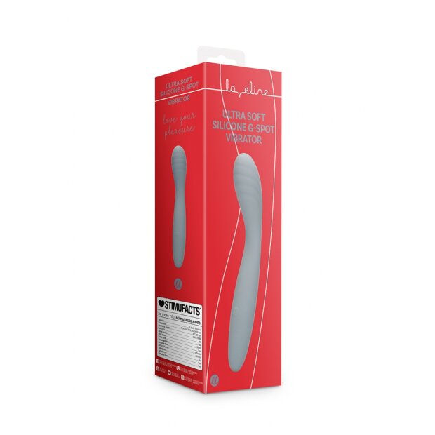 Loveline Vibrateur point G en silicone ultra doux gris