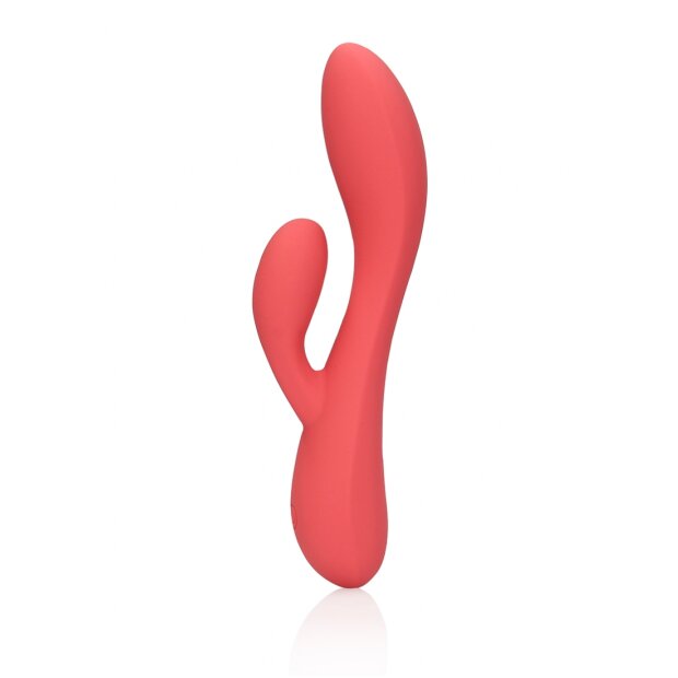Loveline Glatter ultra softer Silikon Rabbit-Vibrator Rosa 20 cm ⌀ 3,4 cm