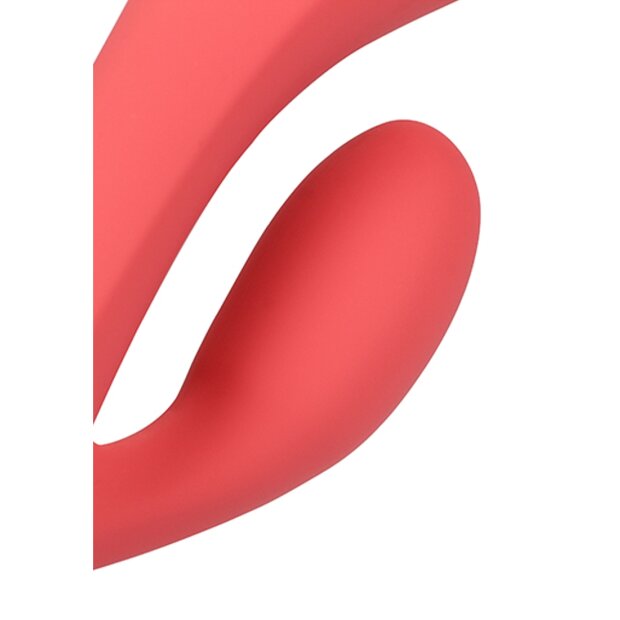 Loveline Glatter ultra softer Silikon Rabbit-Vibrator Rosa 20 cm ⌀ 3,4 cm