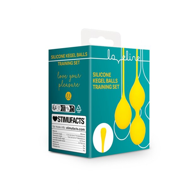 Loveline Kit dentraînement pour fond de piscine en silicone jaune