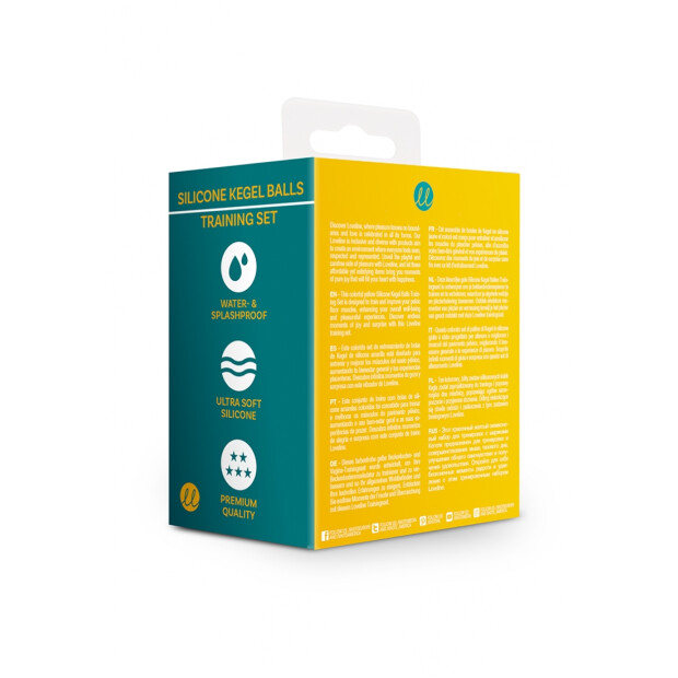 Loveline Kit dentraînement pour fond de piscine en silicone jaune