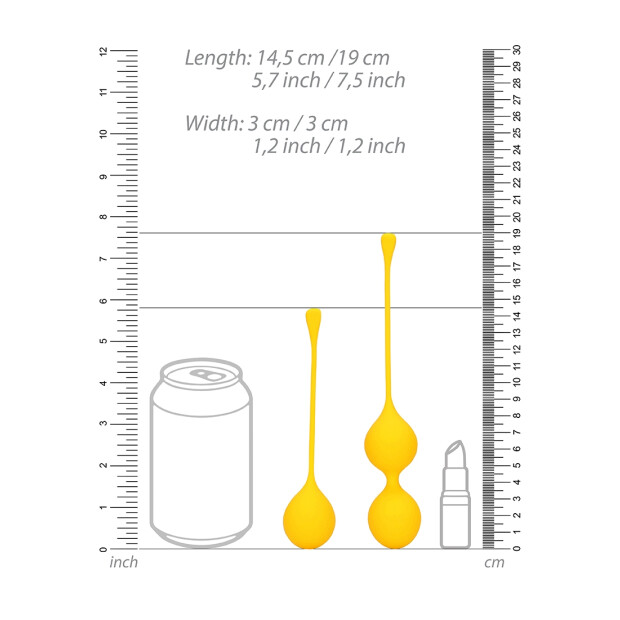 Loveline Kit dentraînement pour fond de piscine en silicone jaune