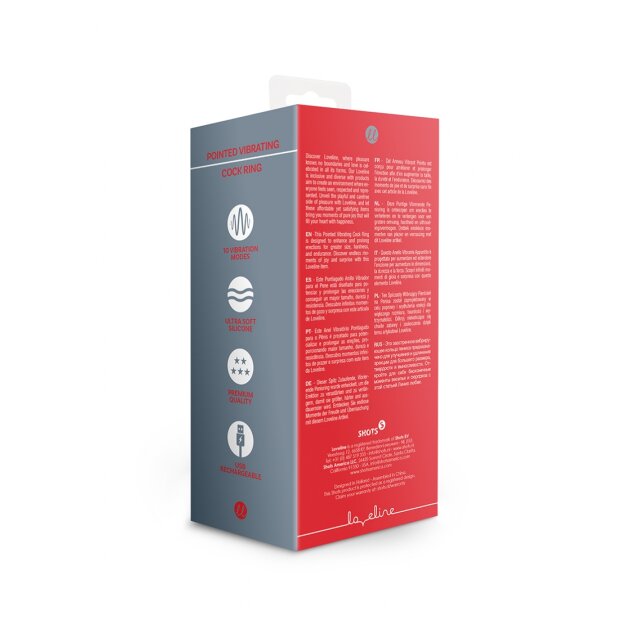 Loveline Anneau Vibrant pour le Pénis Réglisse-Noir