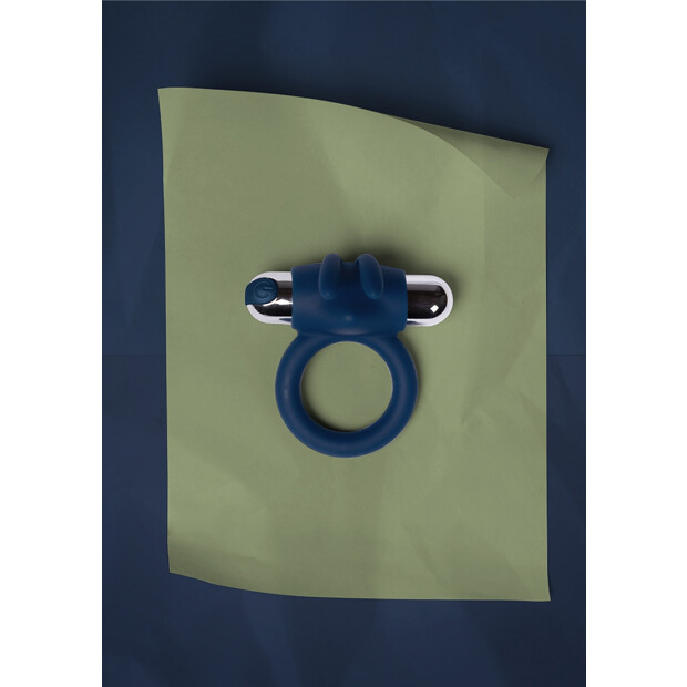 Loveline Vibrating Rabbit Penis Ring blue