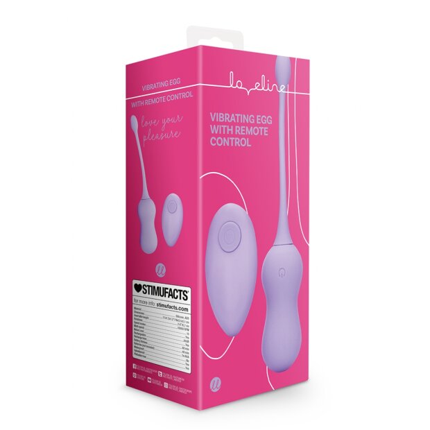 Loveline Vibro Ei mit Fernbedienung Vibro-Ei Lila 6,7 cm ⌀ 3,1 cm