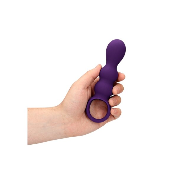 Loveline Tropfenförmiger Anal Vibrator Lila 16,6 cm ⌀ 3,6 cm