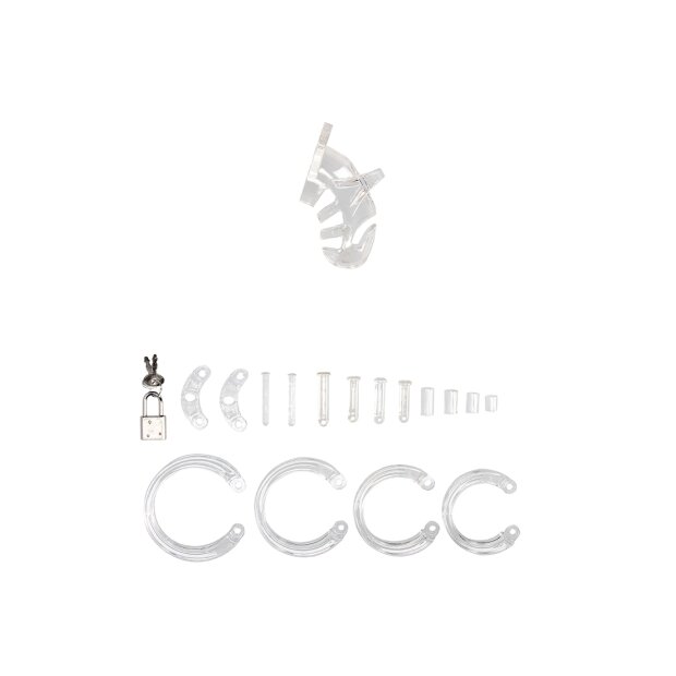 ManCage Modell 25 Keuschheitskäfig transparent 9 cm