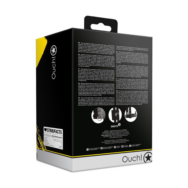 Shots Gürtel mit Wandvibratorhalterung schwarz