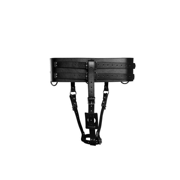 Shots Gürtel mit Wandvibratorhalterung schwarz