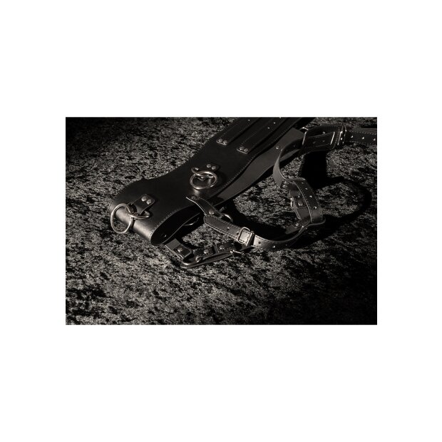 Shots Gürtel mit Wandvibratorhalterung schwarz