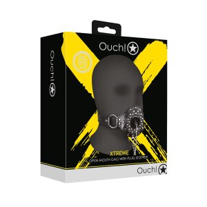 Shots Open mouth gag with black stopper