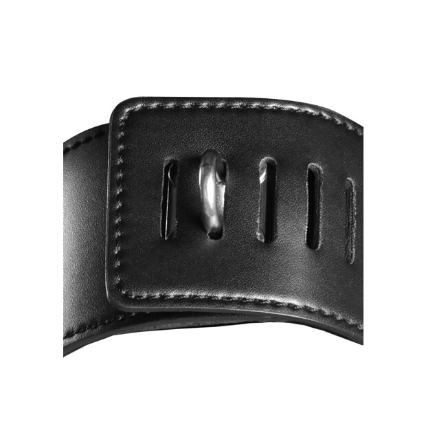 Shots head harness with zipper and lock black