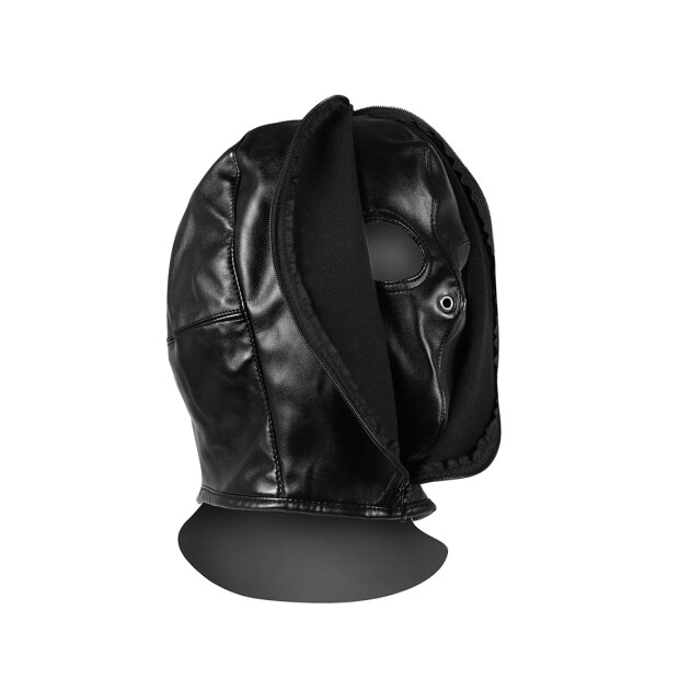 Shots Bondage-Maske mit Reißverschluss schwarz