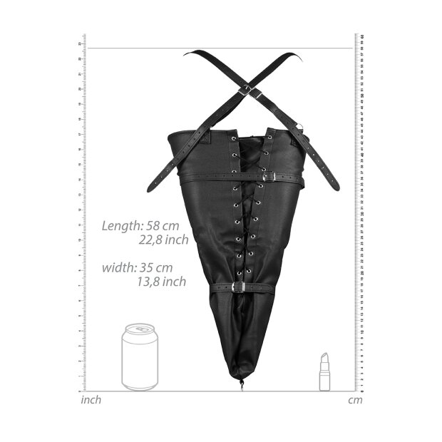 Shots Armfessel mit Schnürung schwarz
