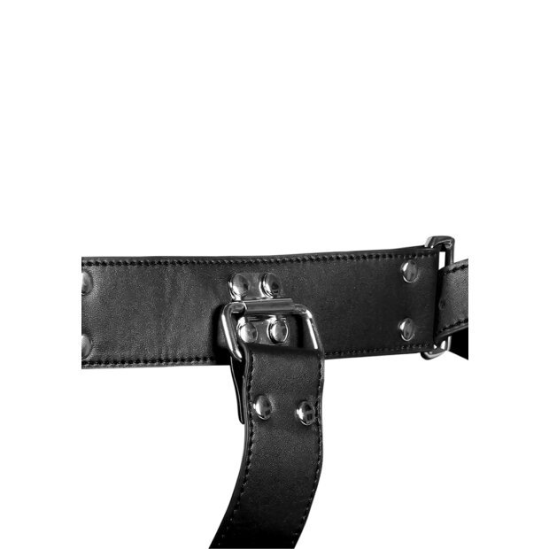 Shots harnais dorsal avec menottes de bras noir